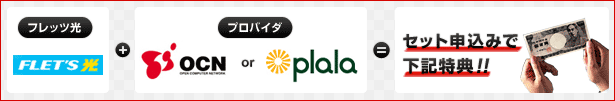 背と申込みで下記特典
